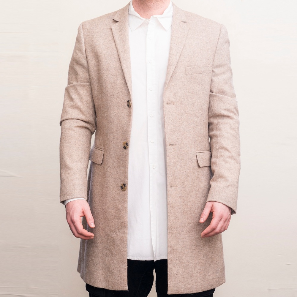 Topman Light Wool Men's Overcoat, size 42 US